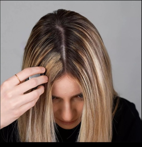 BŁYSKAWICZNY RETUSZ H646 puder do tuszowania odrostów INSTANT RETOUCH HAIR KOLOR Jasny blond